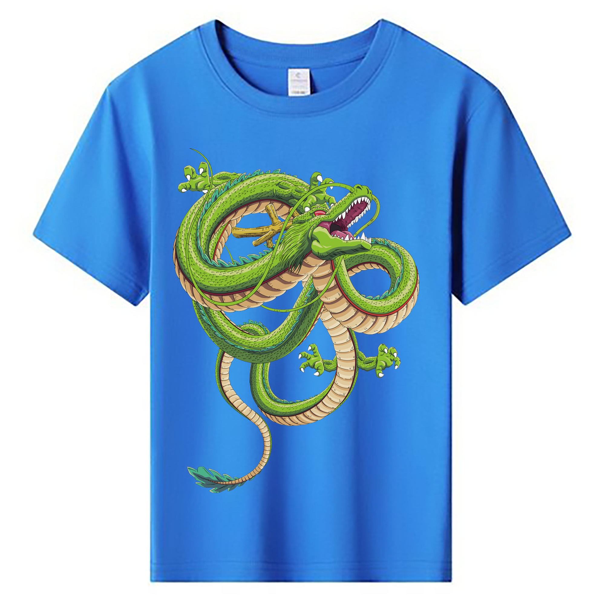 （画像用） ドラゴンボール 神龍 シェンロン DRAGON BALL Shenron 綿100％キッズTシャツ（フロントプリント）